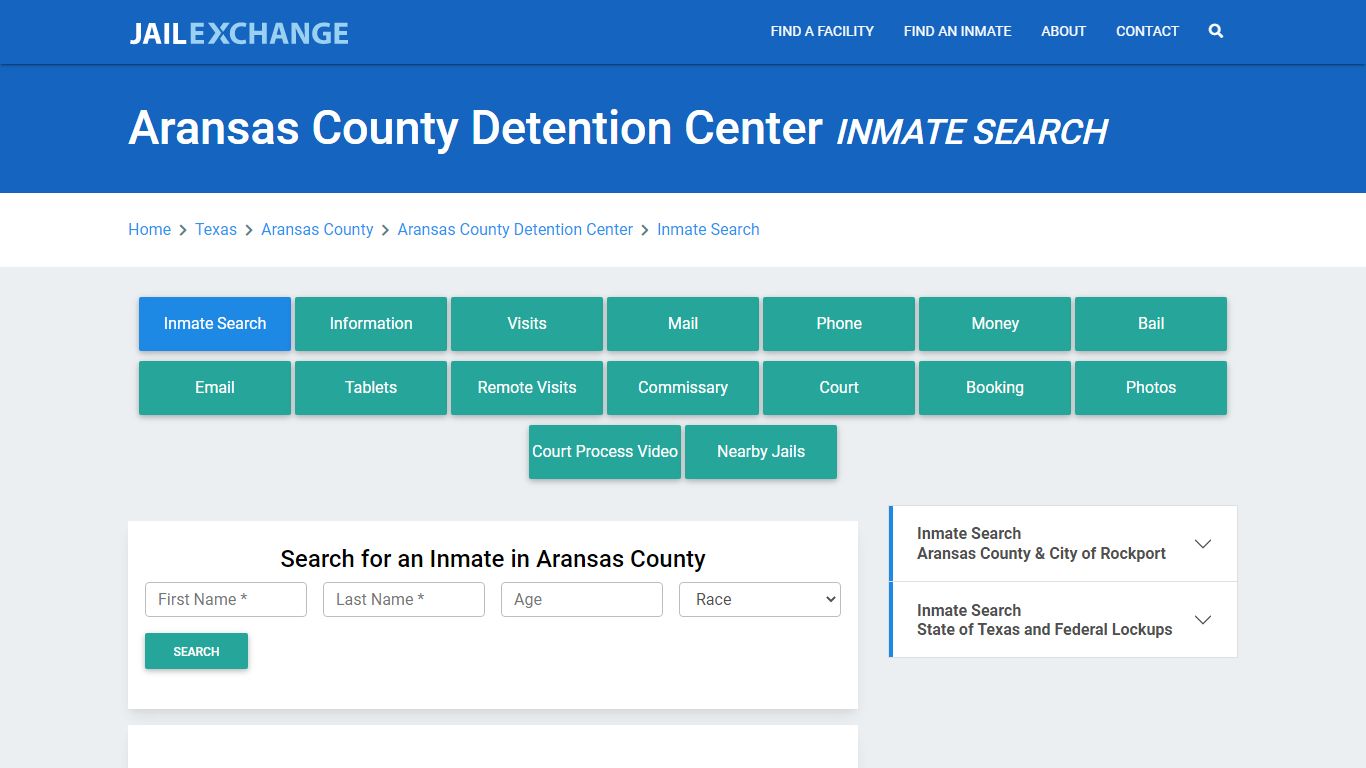 Aransas County Detention Center Inmate Search - Jail Exchange