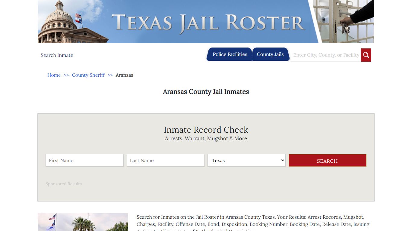 Aransas County Jail Inmates - Jail Roster Search